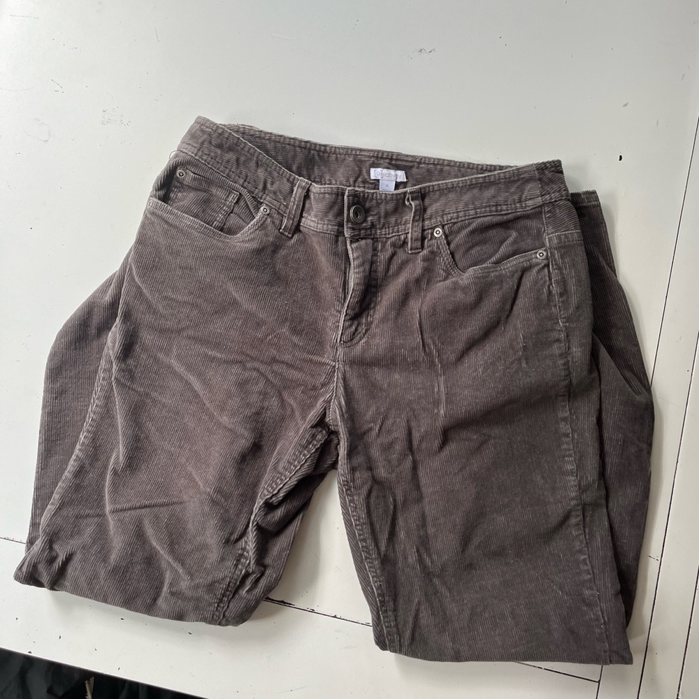 Relativity Corduroy Brown Straight Jean